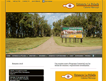 Tablet Screenshot of estancialapelada.com